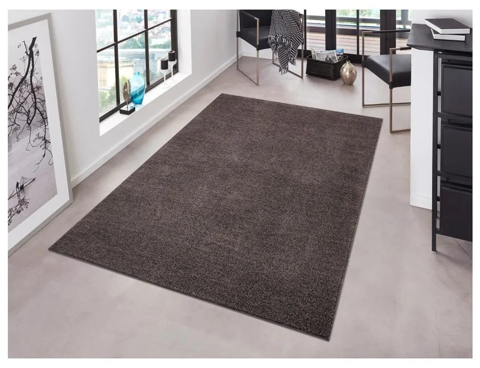 Covor Hanse Home Pure, 140x200 cm, gri antracit