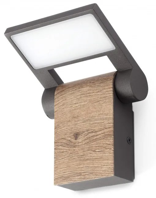 Aplica LED de exterior directionabila IP54 WOOD