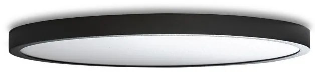 Plafoniera LED design slim MALTA R 40 3000K neagra