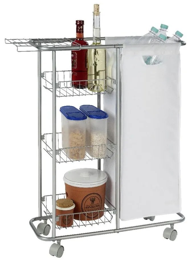 Raft universal cu coș Wenko Slim, 28 l