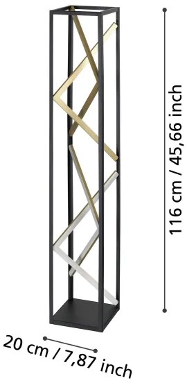 Lampadar LED dimabil Eglo 390419 PENELA LED/23W/230V 2700-6500K + telecomandă