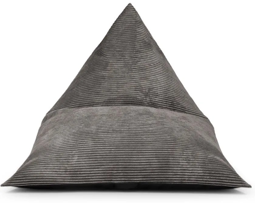 Fotoliu bean bag galben muștar cu tapițerie din catifea reiată Razz – SLOWDOWN