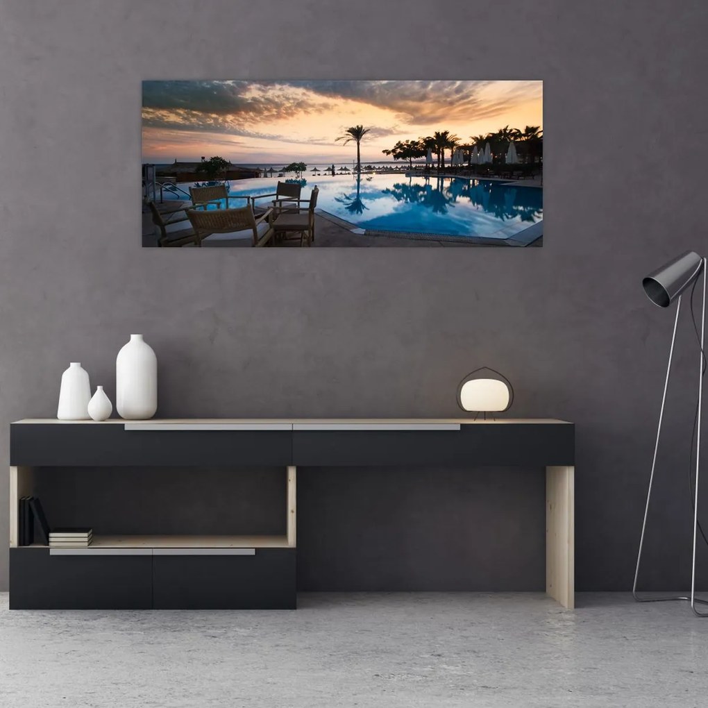 Tablou - Stațiune la mare (120x50 cm)