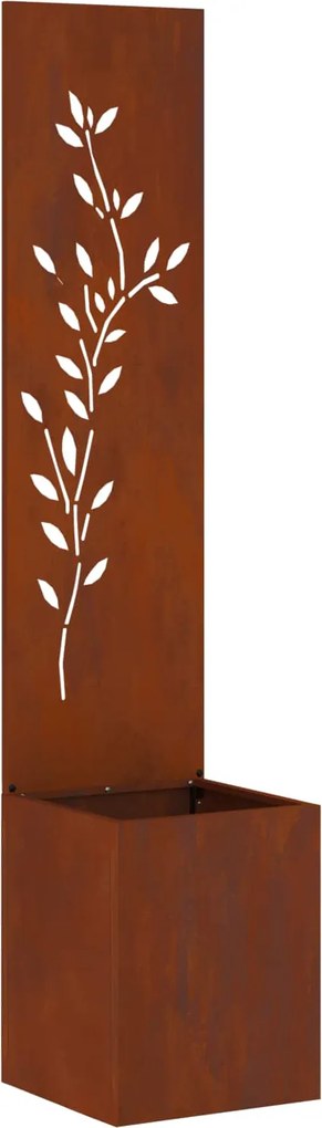 vidaXL Ecran de intimitate pentru grădină Ruginit 32 x 32 x 150 cm