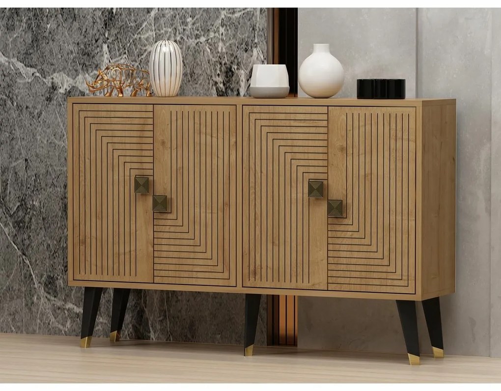 Dulap Ahart Sapphire Oak and Gold