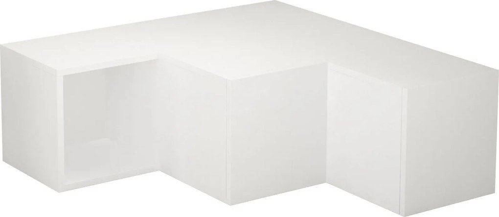 Comoda TV COMPACT, alb, PAL melaminat, 90x30/90x32 cm