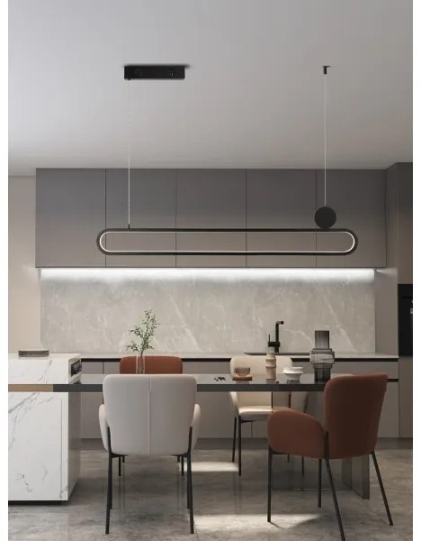 Lustră LED dimabilă pe cablu Immax NEO 07231L LITE OVALE LED/50W/230V Wi-Fi Tuya + telecomandă