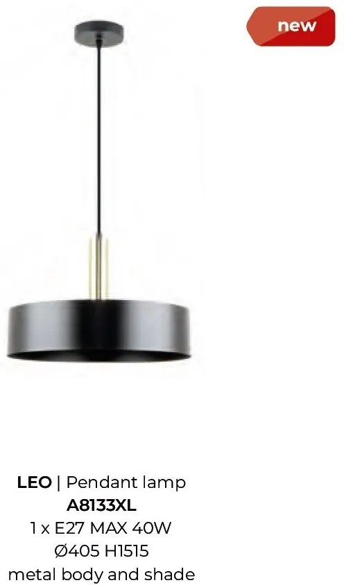 Lustra / Pendul metal design minimalist LEO XL