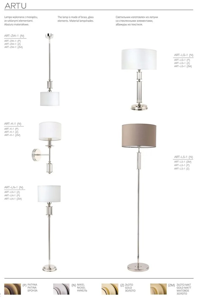 Candelabru modern realizat manual Artu 6L