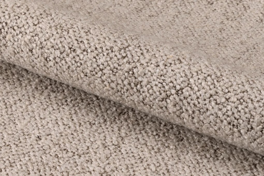 MAZZONI EXPORT YUNI Bej Latte (material Monza 60) - SCAUN MODERN PIVOTANT TAPIȚAT BOUCLÉ PENTRU SALON/SUFRAGERIE/BIROU LOFT