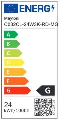 Plafoniera LED design tehnic Zoom D-22cm 3000K alba