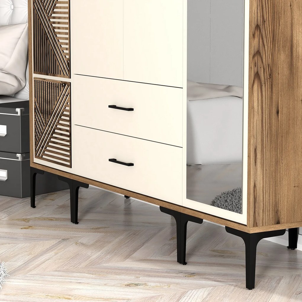 Dulap de haine Kiara PTR (Nuc + Crem). 1088513