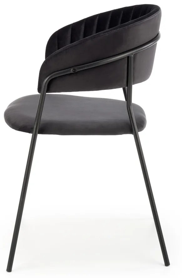 Scaun K426 Velvet Negru – l57 x A54 x H79 cm