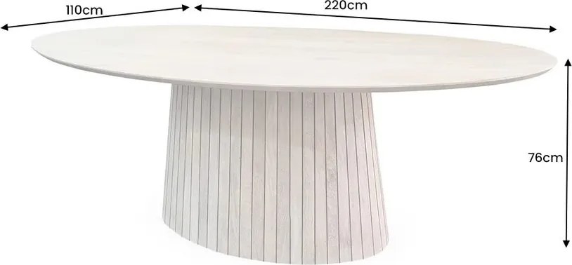 Masa ovala ART DECO 220cm