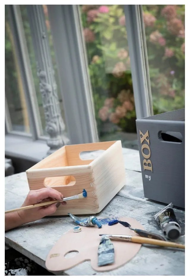 Cutie depozitare din lemn Compactor Custom, 30 x 20 x 14 cm