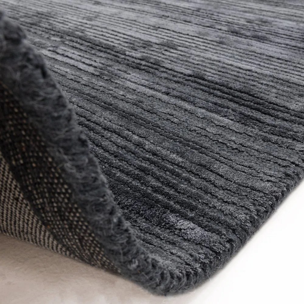 Covor petrol țesut manual din amestesc de lână 200x290 cm Henley Petrol – Asiatic Carpets