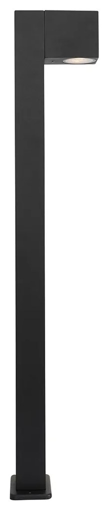 Lampă de exterior industrială cu picior neagră 80 cm IP44 - Baleno