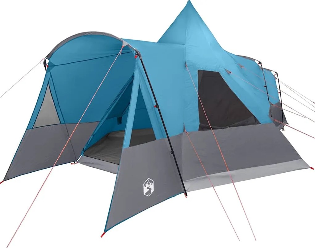 vidaXL Cort Teepee pentru 8 Persoane albastru 720 x 465 x 295 cm