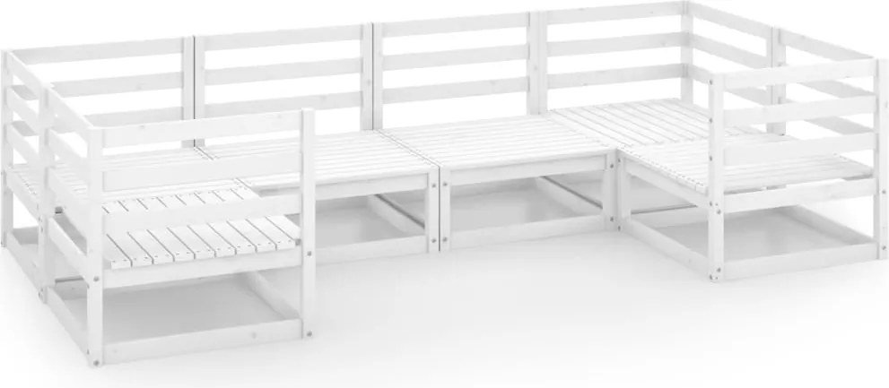 vidaXL Set mobilier de grădină, 6 piese, lemn masiv de pin