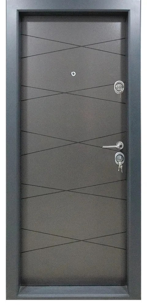 Usa metalica de apartament cu izolatie si vizor Novo Doors First Class NDS310, Deschidere Stanga Dreapta, Dimensiune 200X88 cm, Tabla 1.2 mm, Kit