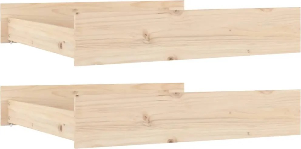vidaXL Sertare pentru pat, 2 buc., lemn masiv de pin