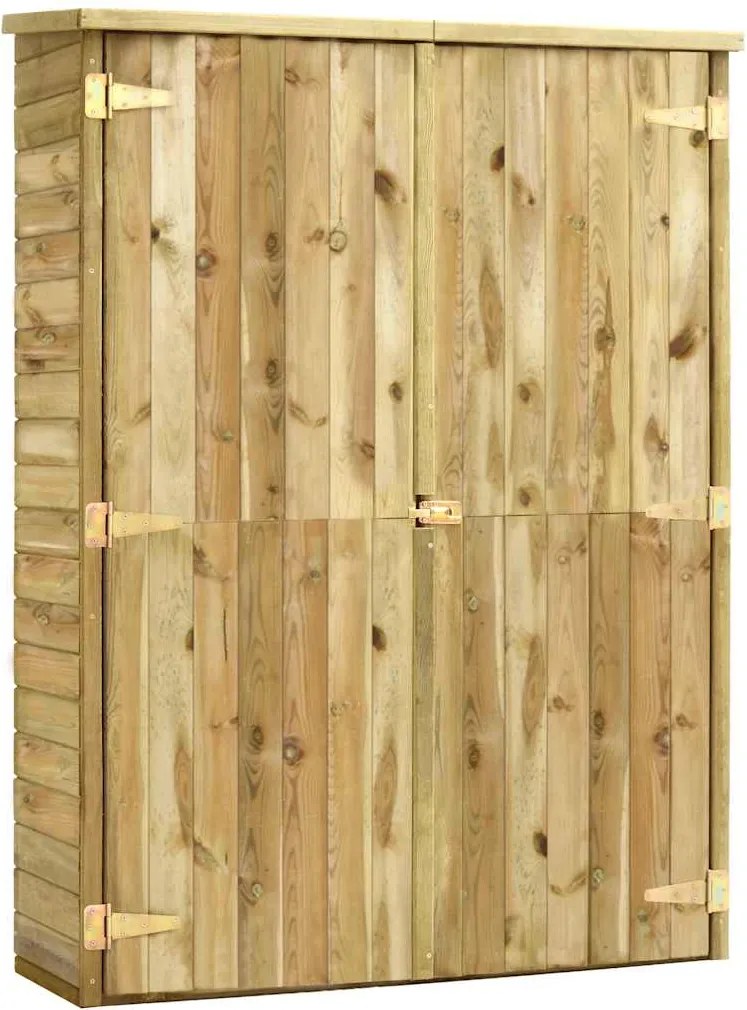 vidaXL Magazie unelte de grădină, 123x50x171 cm, lemn pin tratat