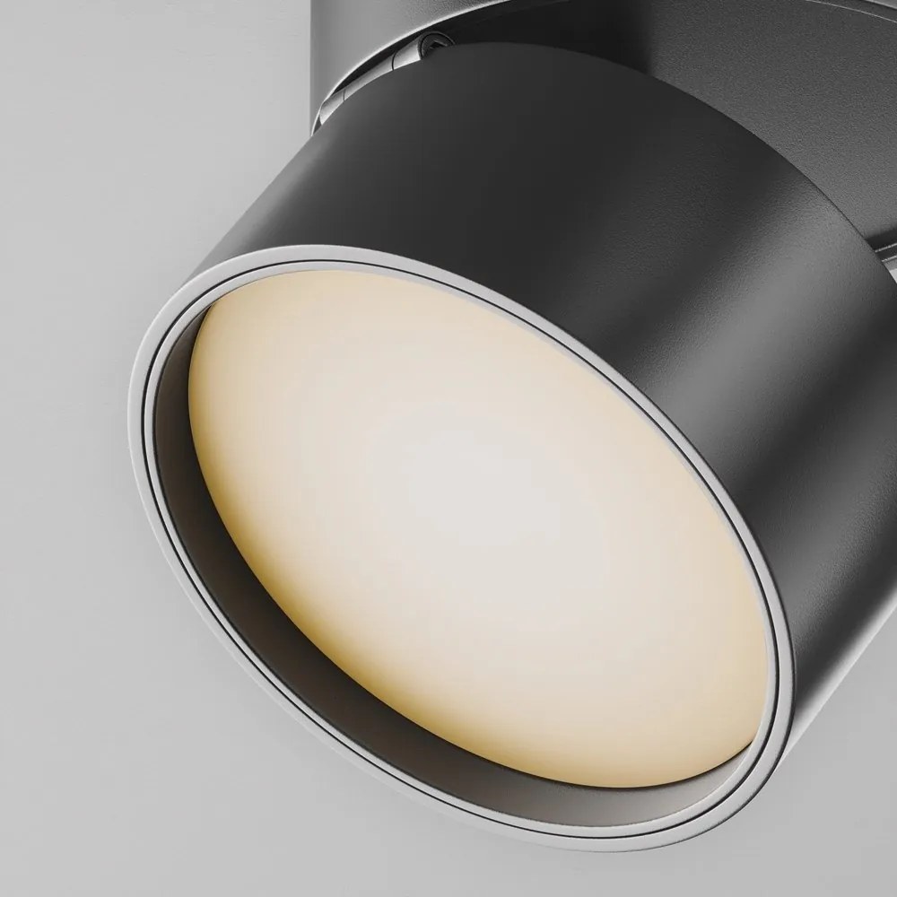 Spot LED, accesoriu pentru sinele monofazate Unity, ONDA 3000K negru