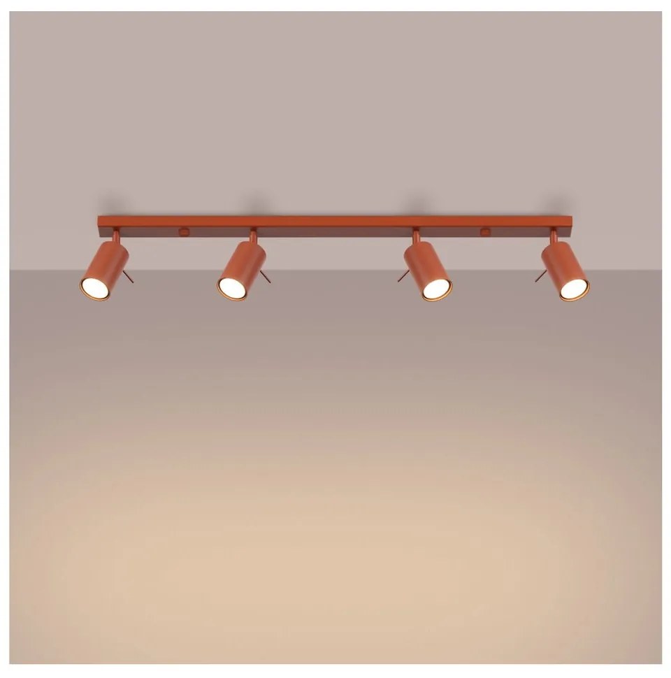 Spot cărămiziu 6x81 cm Etna – Sollux