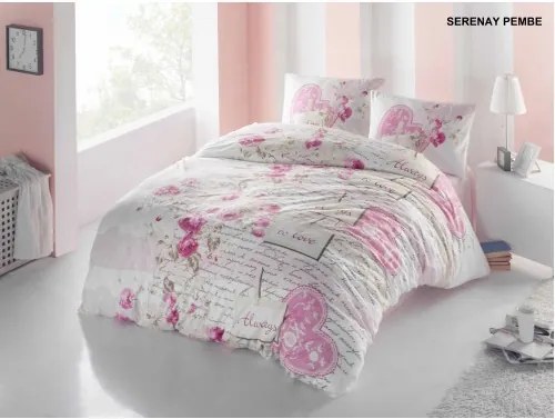 LENJERIE BUMBAC 3 PIESE SERENAY PINK