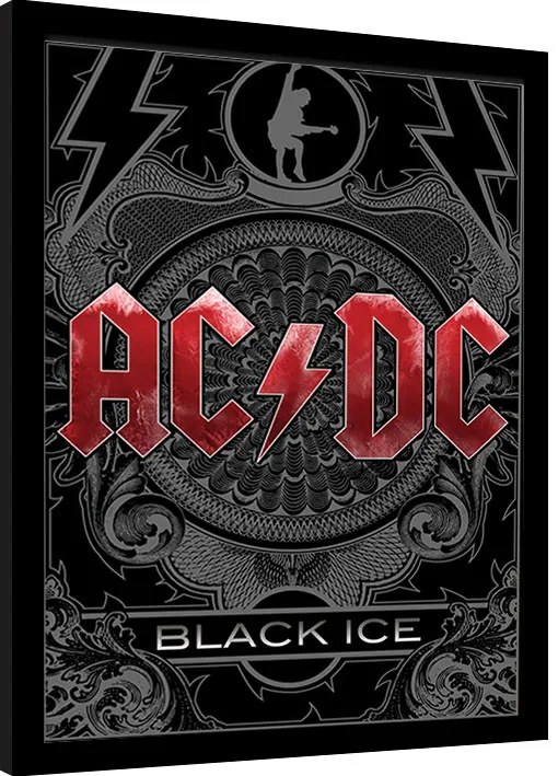 Poster înrămat AC/DC - Black Ice