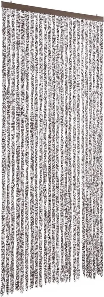 vidaXL Perdea pentru insecte, maro și bej, 100x220 cm, Chenille