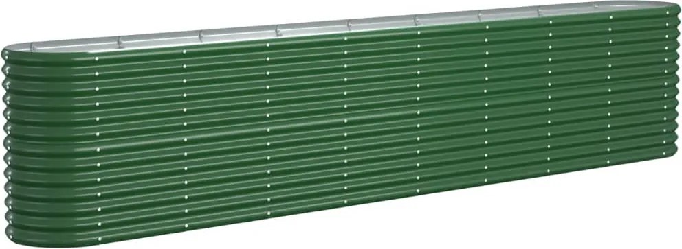 vidaXL Strat înălțat grădină 332x40x68 oțel vopsit electrostatic