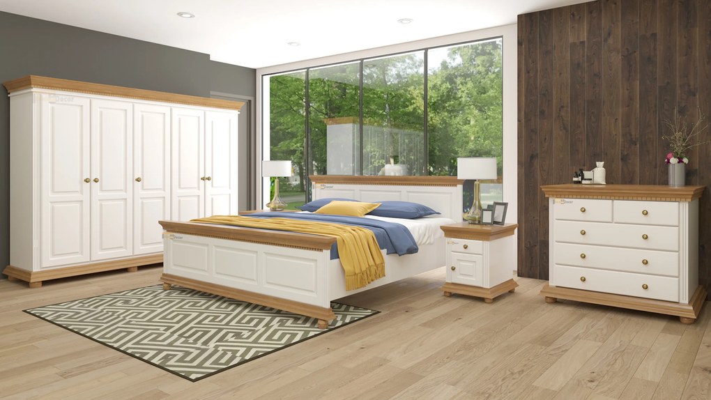 Dormitor Luxus lemn masiv, montaj gratuit