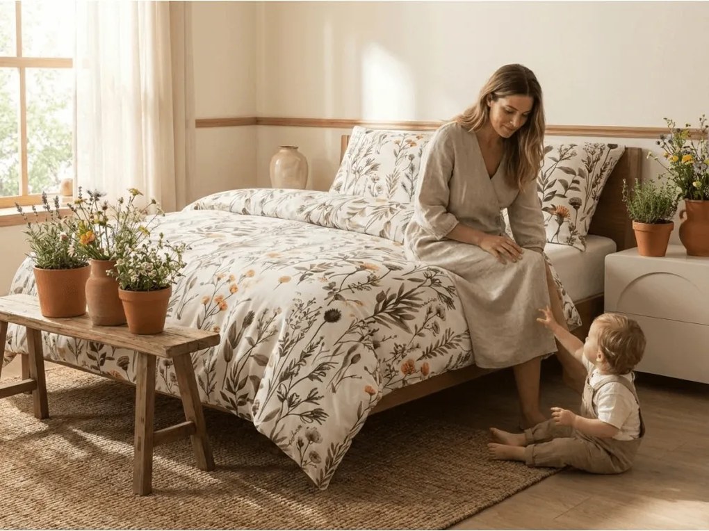 Lenjerie de pat din microflanel LUNELISE colorata Dimensiune lenjerie de pat: 2 buc 70 x 90 cm | 200 x 220 cm