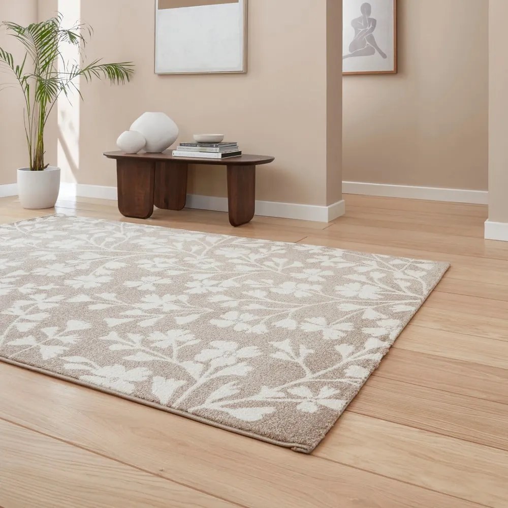Covor maro deschis 120x170 cm Grace Floral – Catherine Lansfield