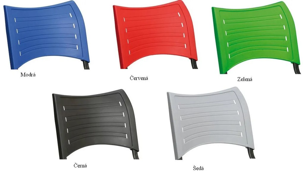 Bancă plastic VISIO, 2 locuri + masă - picioare cromate, verde