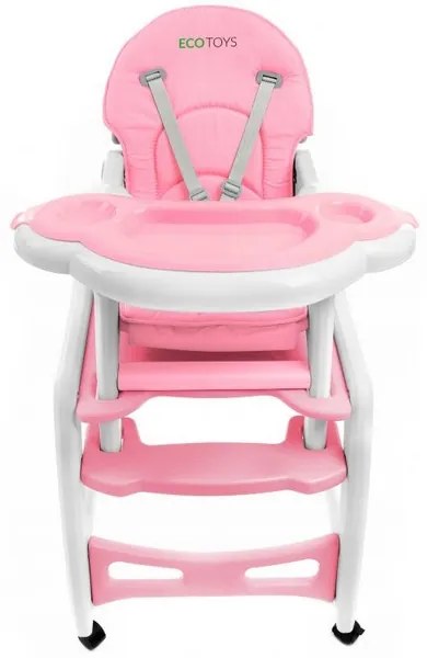 Scaun de masa 3 in 1 Ecotoys HC-223 Roz