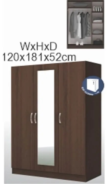 Dormitor GLOBAL3741 - wenghe