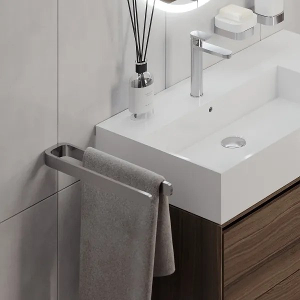 Suport de perete pentru prosoape NIMCO NK 30098-26 NIKAU 39 cm crom lucios