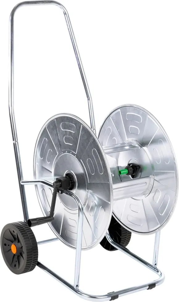 vidaXL Cărucior cu tambur pentru furtun de 80 m 4/2", oțel
