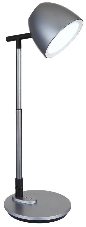 Lampa de birou aluminiu, plastic gri inchis LED CCT CASALA