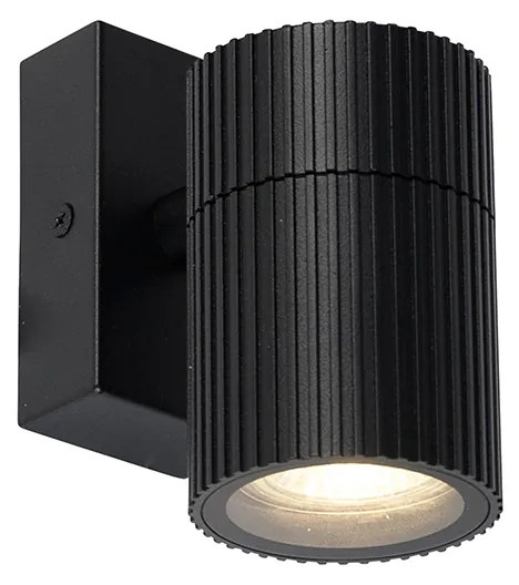 Aplic industrial de exterior negru IP44 - Vigo