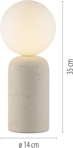 Schöner Wohnen 12543-42 - Lampă de masă TRAVENTA, 1x G9/10W/230V, beton