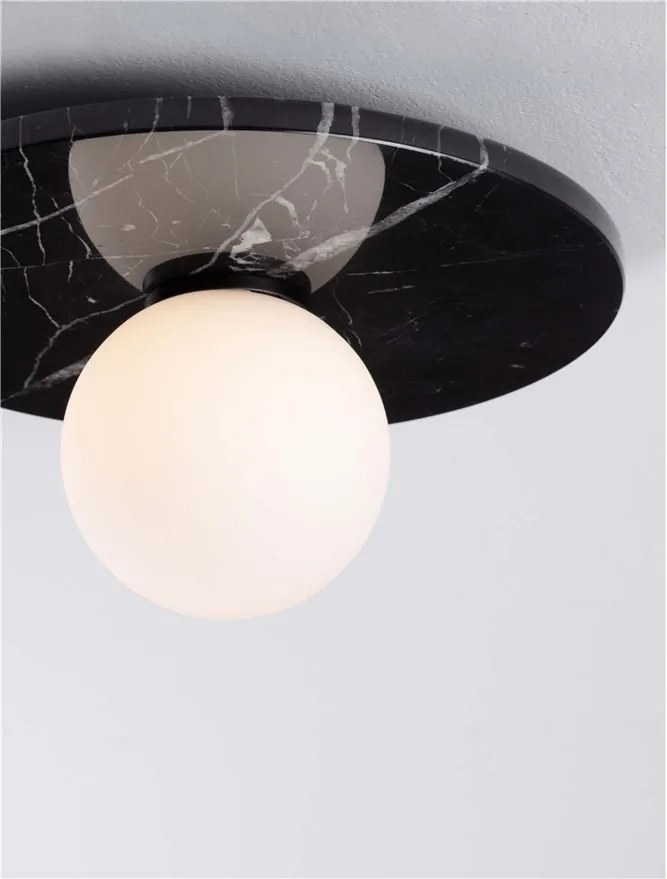 Plafoniera stil minimalist IDOR negru/opal