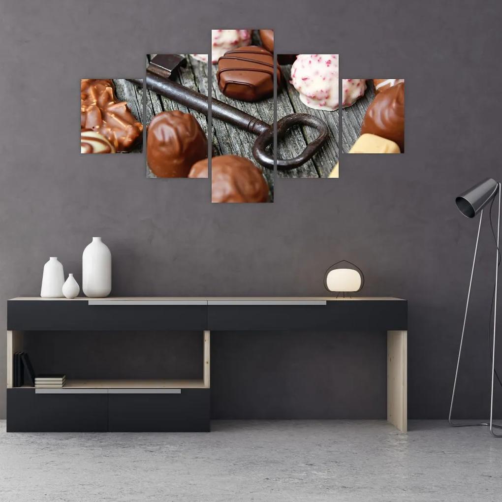 Tablou cu ciocolată și chei (125x70 cm), în 40 de alte dimensiuni noi