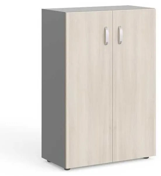 Dulap mediu Manager 79,8 x 42,2 x 119,5 cm, salcâm deschis / gri
