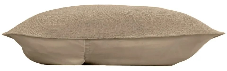 Set cuvertură și față de pernă bej matlasat din microfibră 240x220 cm Romane – douceur d'intérieur