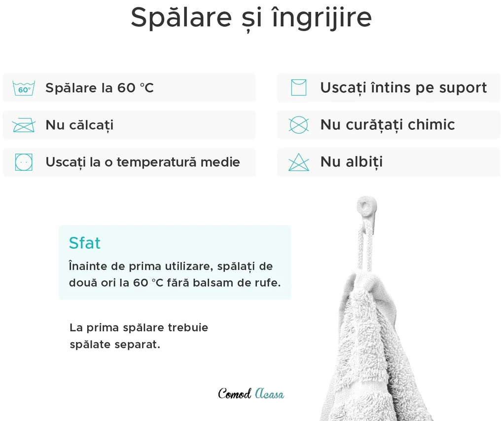 Prosop de baie Classic 70 x 140 cm gri inchis, 100% bumbac