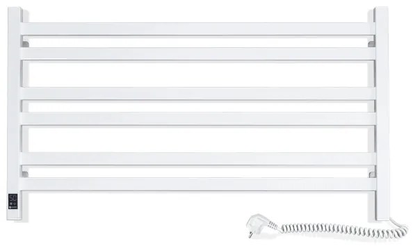 Radiator de baie tip scară cu termostat AVANGARD 316W/230V, 50,6 cm, IP44, alb, montaj pe partea dreaptă