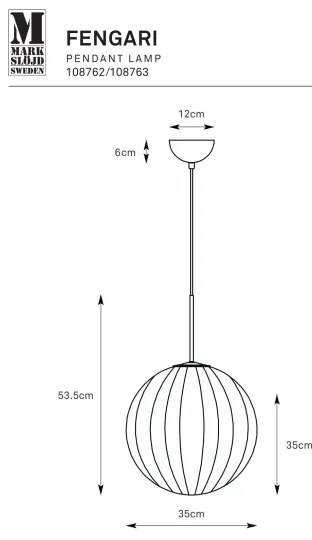 Lustră pe cablu Markslöjd 108763 FENGARI 1xE14/40W/230V bej